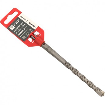 Бур по бетону EKF MASTER SDS-plus 10х160 мм (2 резца) (4S спираль) Бур по бетону EKF MASTER SDS-plus 10х160 мм (2 резца) (4S спираль)