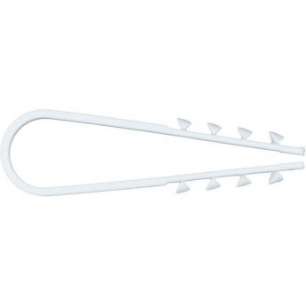 Дюбель-хомут EKF PROXIMA d11-18мм для круглого кабеля белый (уп.50шт)