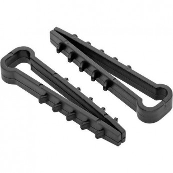 Дюбель-хомут EKF PROXIMA d5-8мм для плоского кабеля нейлон черный (уп.100шт)