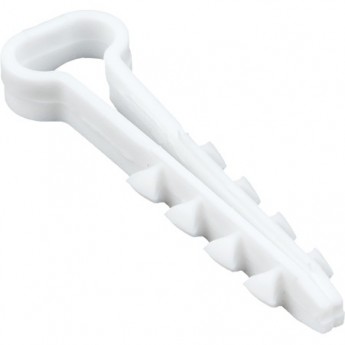 Дюбель-хомут EKF PROxima для плоского кабеля 5х10 мм белый, 50 шт
