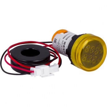 Индикатор значения тока и напряжения EKF PROXIMA ED16-22AVD 100А желтый, в комплекте с трансформатором тока Индикатор значения тока и напряжения EKF PROXIMA ED16-22AVD 100А желтый, в комплекте с трансформатором тока