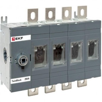 Рубильник EKF 250A 4P без рукоятки управления TwinBlock Рубильник EKF 250A 4P без рукоятки управления TwinBlock