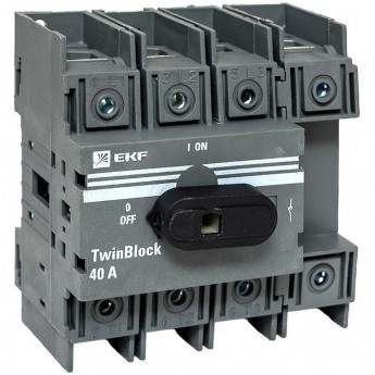 Рубильник EKF 40A 4P c рукояткой управления для прямой установки TwinBlock Рубильник EKF 40A 4P c рукояткой управления для прямой установки TwinBlock