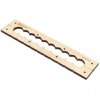 Шаблон EKF для групповых отверстий c 10 отверстиями диаметром 32 мм Expert sh-d32-10 Шаблон EKF для групповых отверстий c 10 отверстиями диаметром 32 мм Expert sh-d32-10