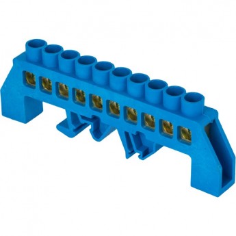 Шина EKF PROXIMA "0" N 8х12мм 10 отверстий латунь синий нейлоновый корпус комбинированный